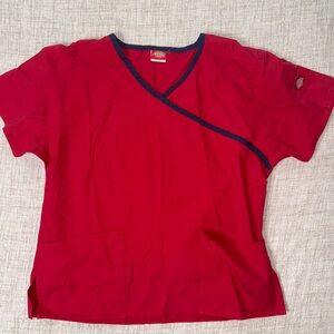 Red Dickies Scrub Top